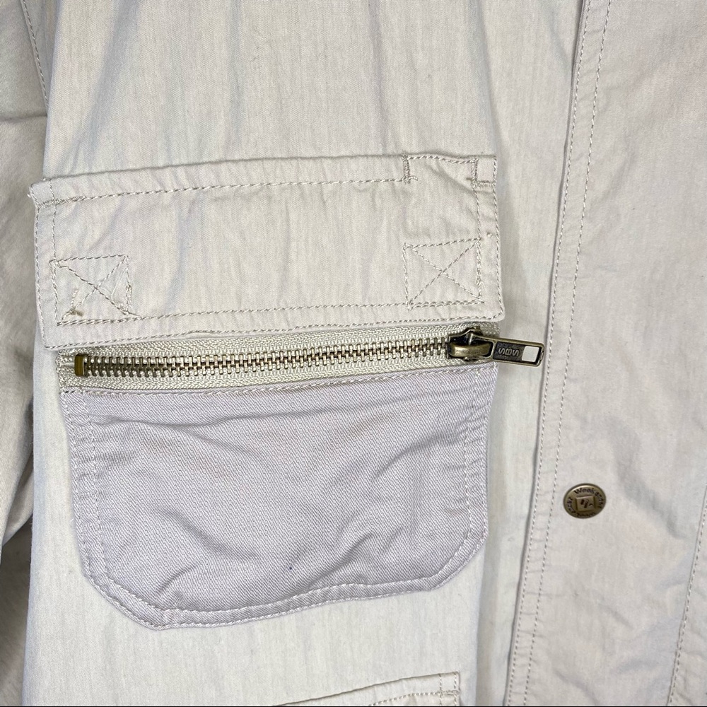 Weekender Traveler Men's Travel Convertible Jacket Correspondent Light Tan Large - Picture 5 of 16